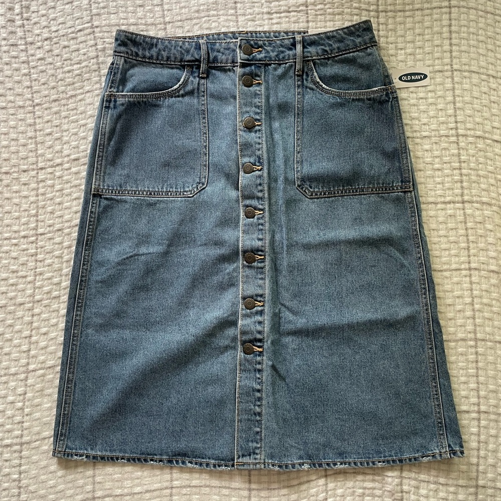 Old Navy Blue Denim Skirt